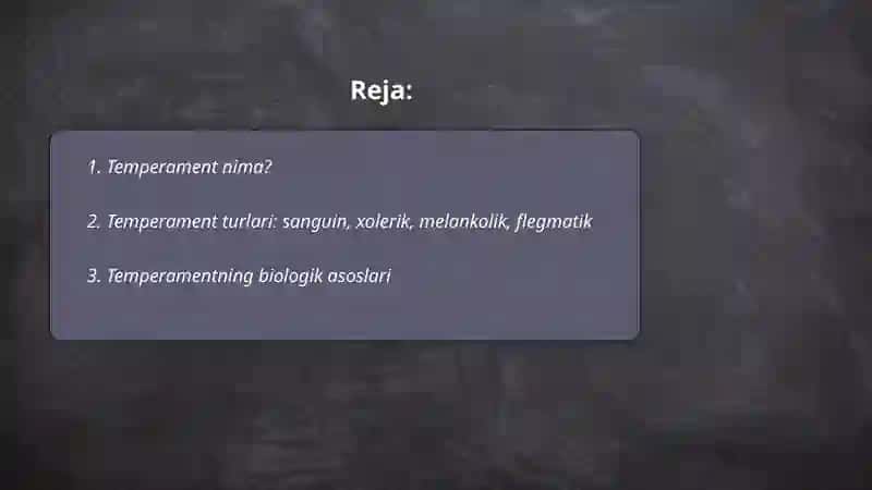Temperament 2