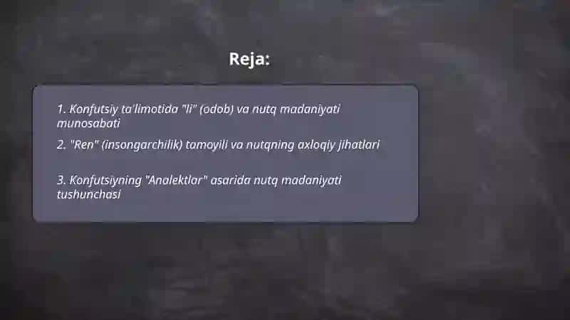 Konfutsiy ta'limotida nutq madaniyati masalasi 2