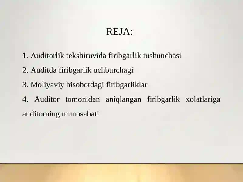 AUDIT FANIDAN TAQDIMOT 2