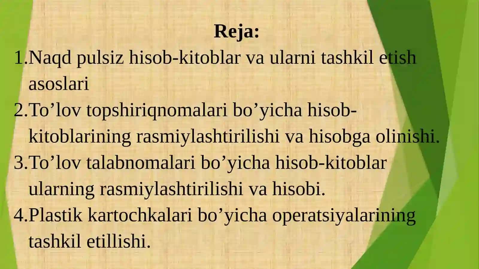 NAQD  PULSIZ  HISOB KITOBLAR HISOBI 2
