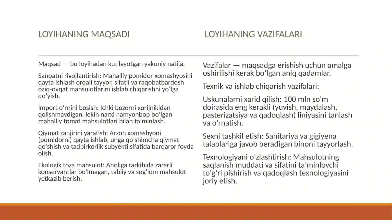 (100 millionlik loyiha ishi) 2