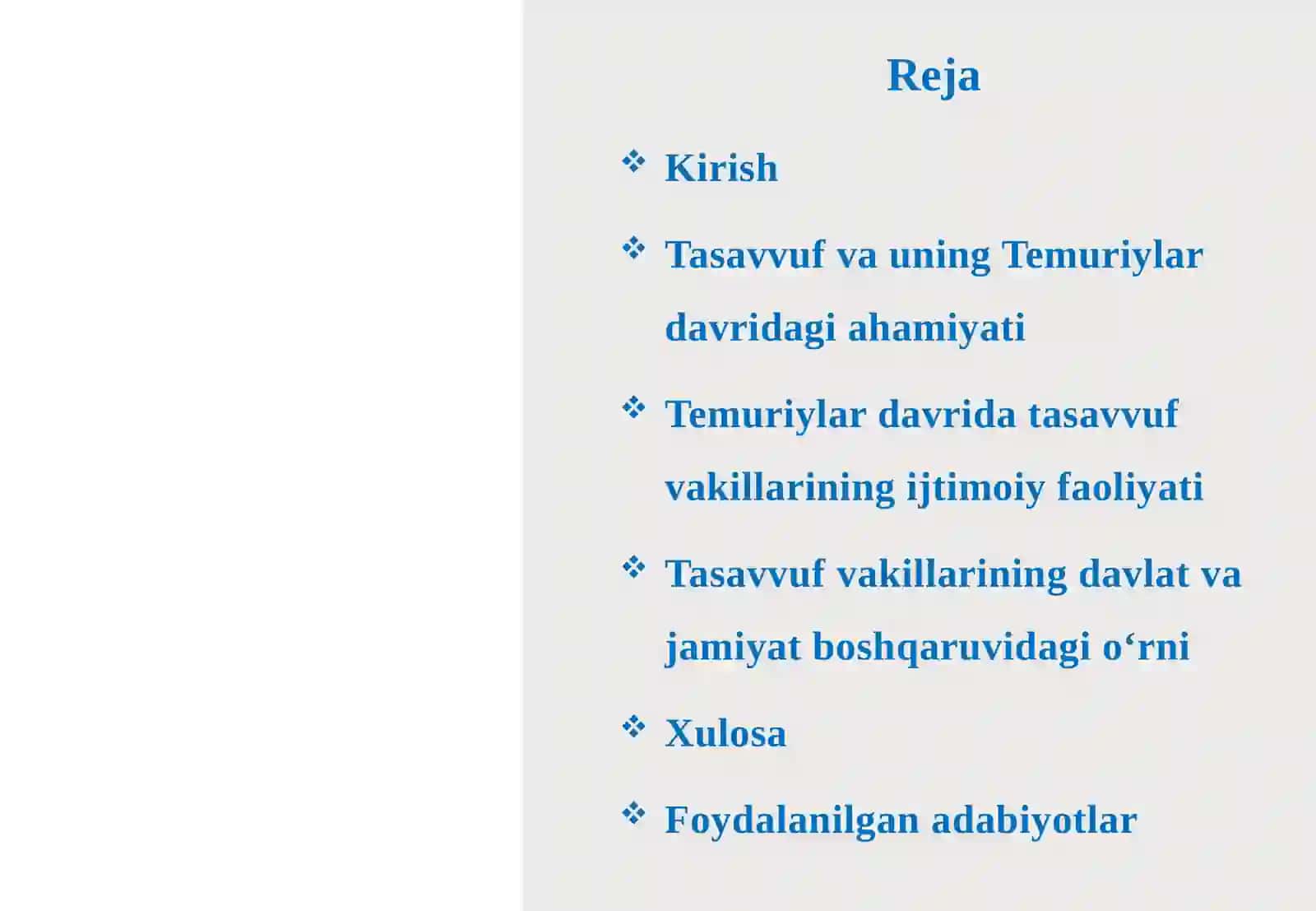 Temuriylar davlatida tasavvuf vakillari faoliyati 2