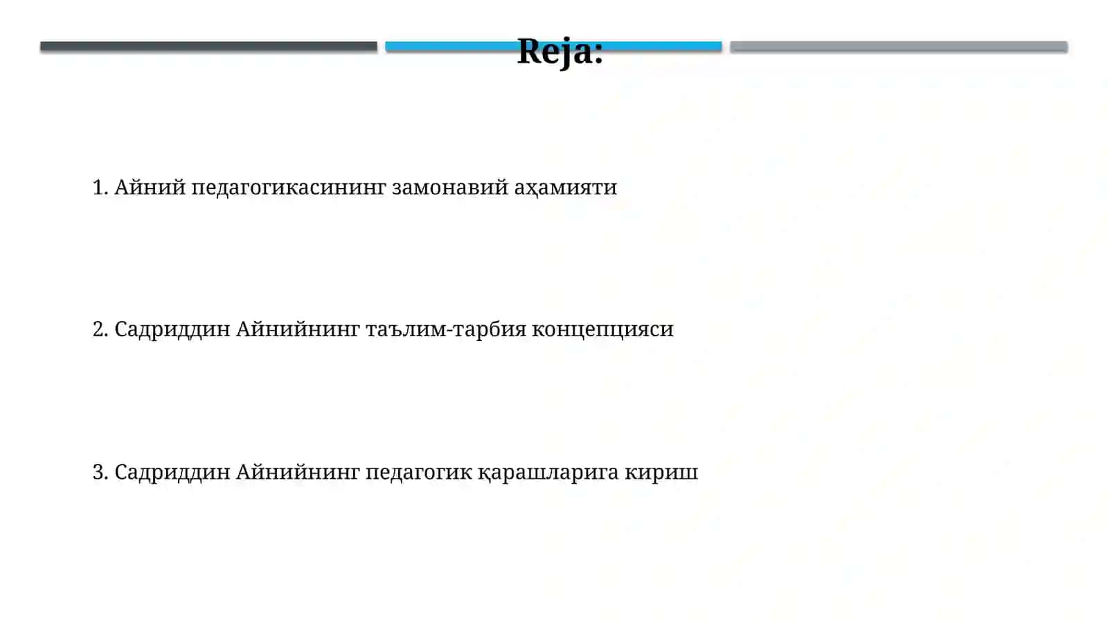 Sadriddin Ayniyning pedagogik qarashlari 2