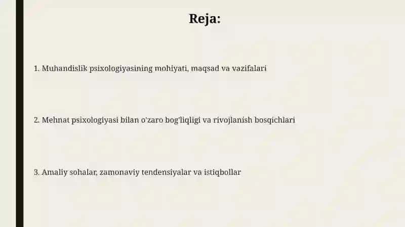 Muhandislik psixologiyasi 2