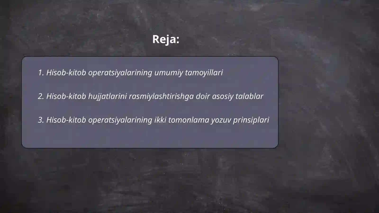 Hisob -kitob operatsiyalari 2