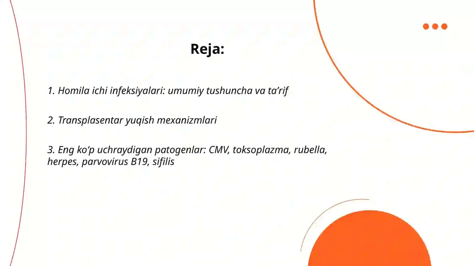 Homila ichi infeksiyalari 2