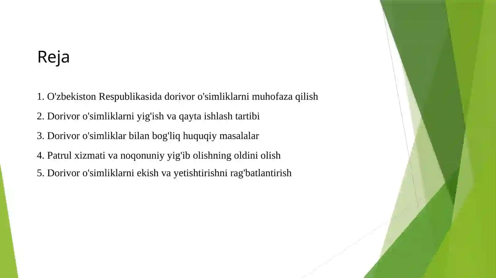 Dorivor o'simliklarni muhofaza qilish 2