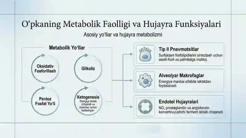 O’pkaning metabolik funksiyalari va ularning buzulishlari 2
