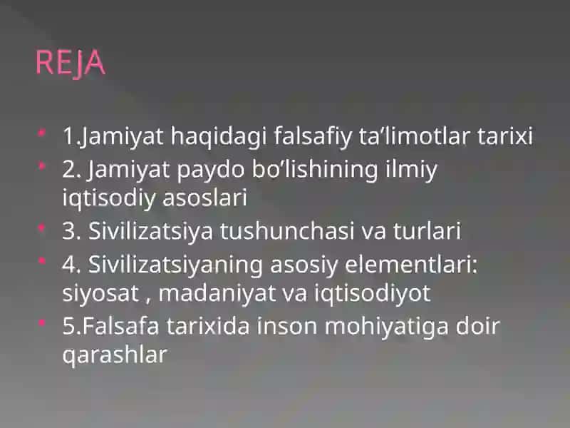 Жамият фалсафаси 2
