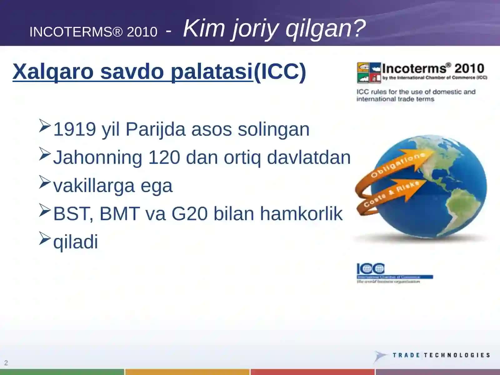Xalqaro savdoning professional normalari 2