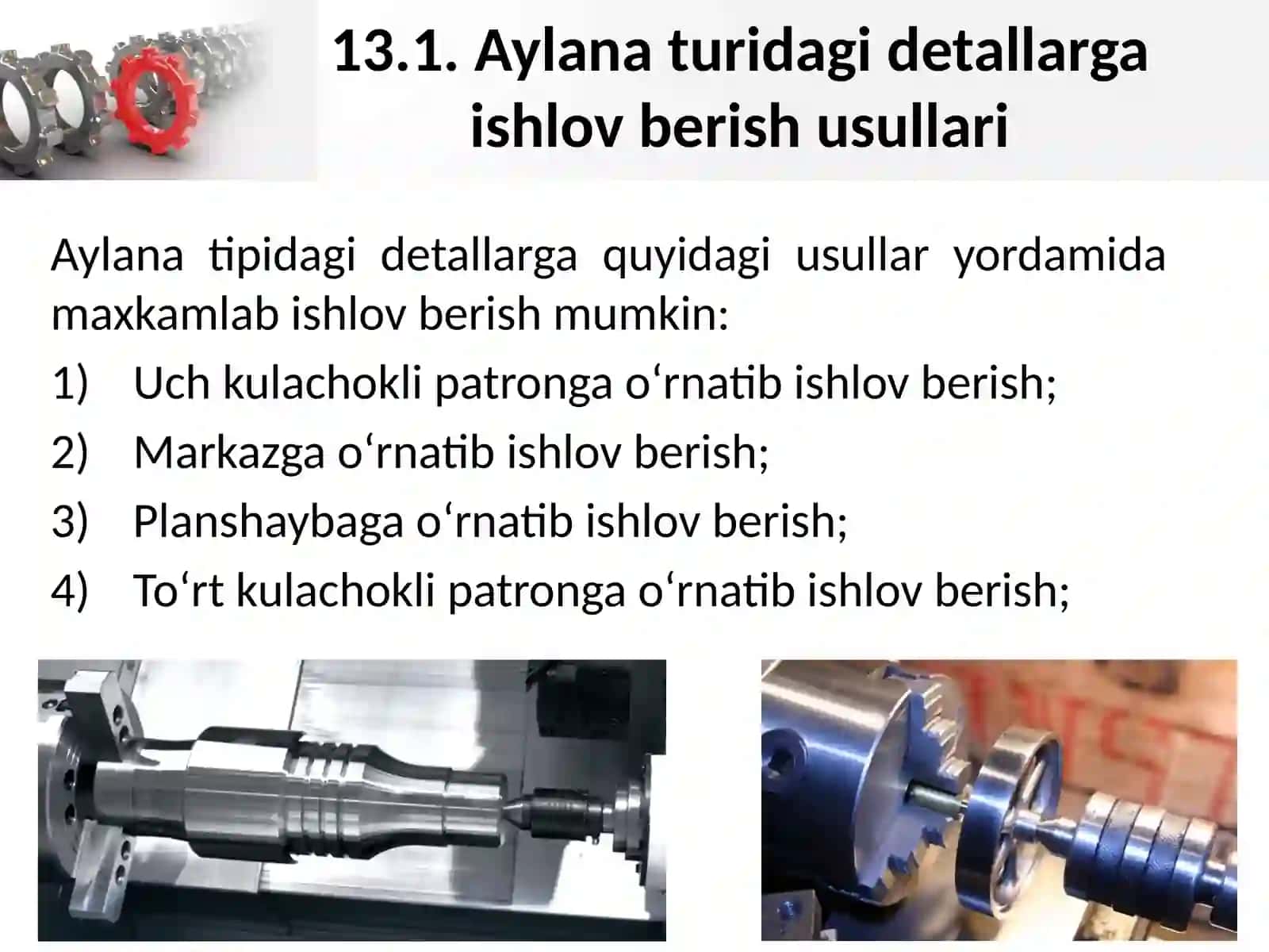 Tokarlik-vintqirqish dastgohlari strukturasi va kinematikasi 2