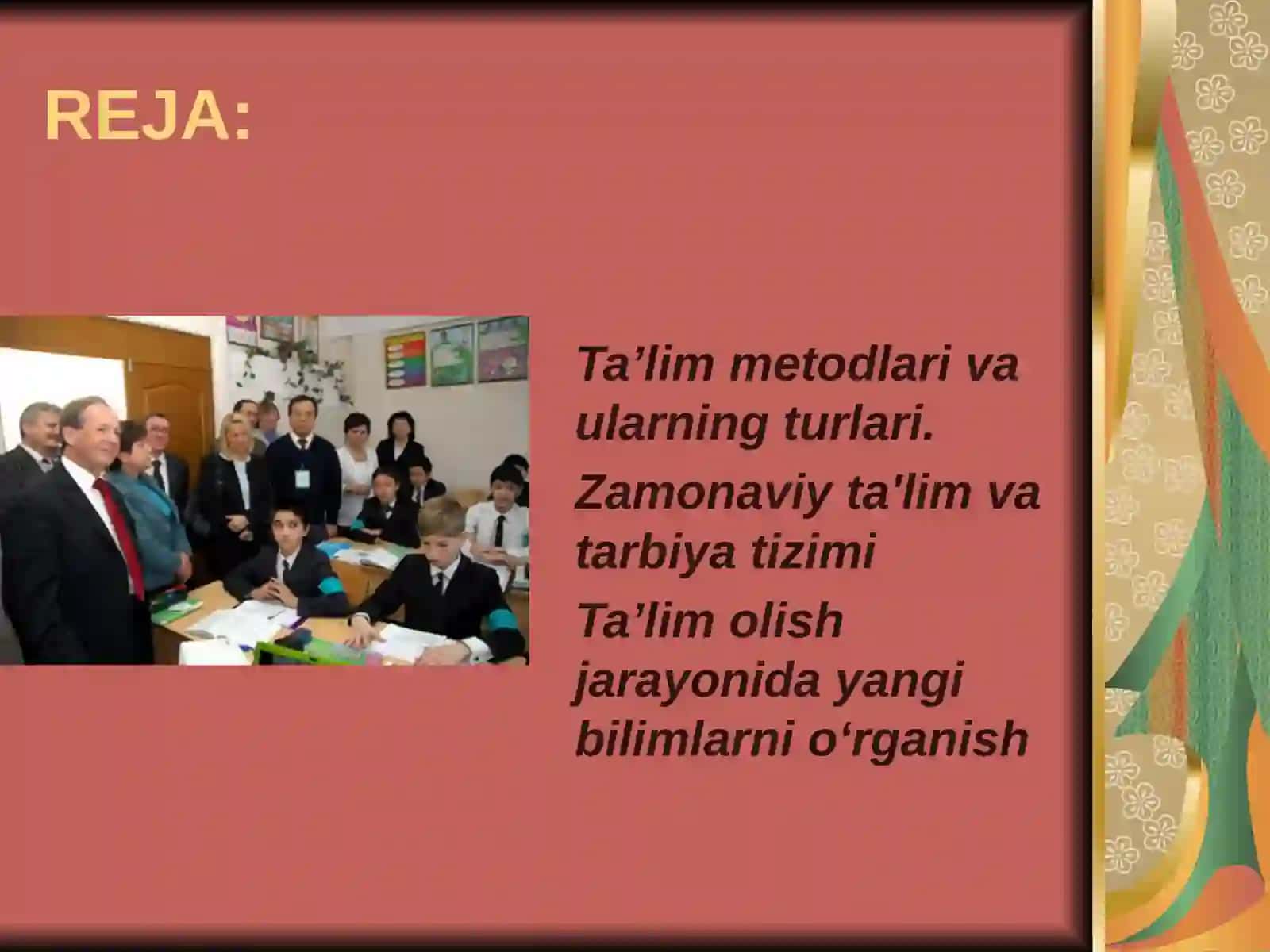 Ta`lim metodlari va ularning turlari 2