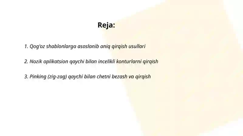 Applikatsiyada qirqishni har xil usullarini bajarish 2