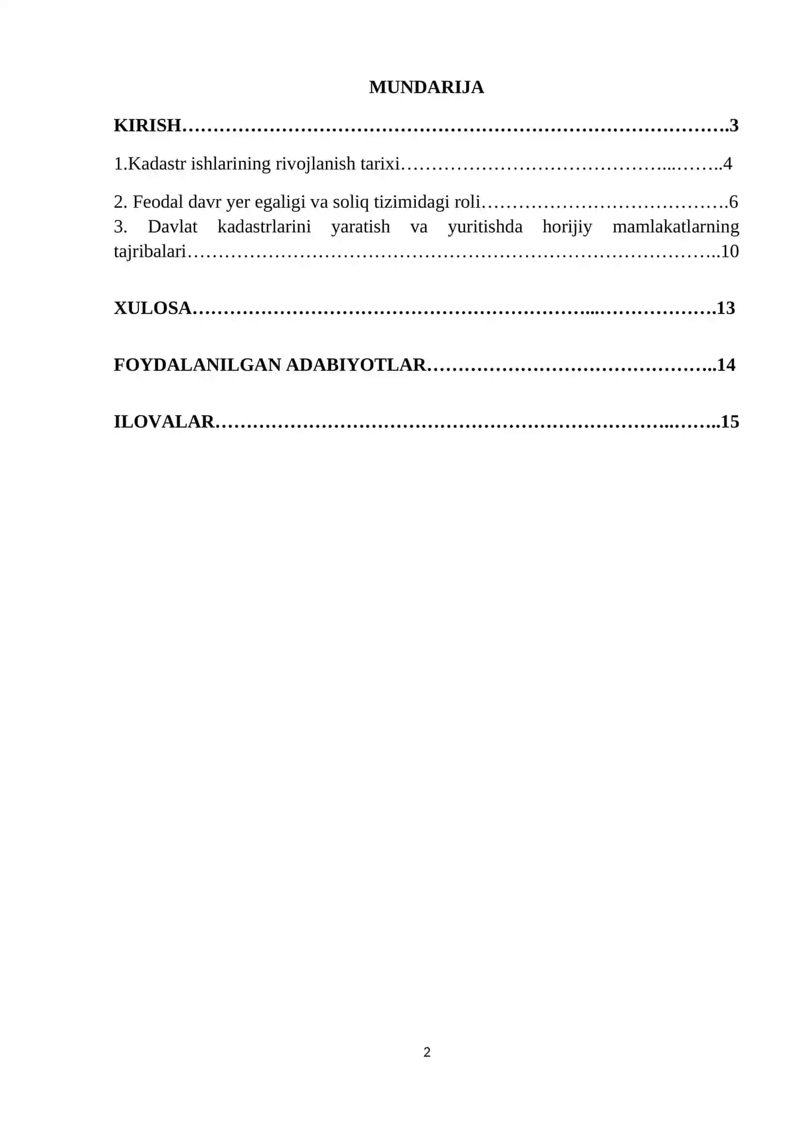 Qadimda kadastrning rivojlanishi 2