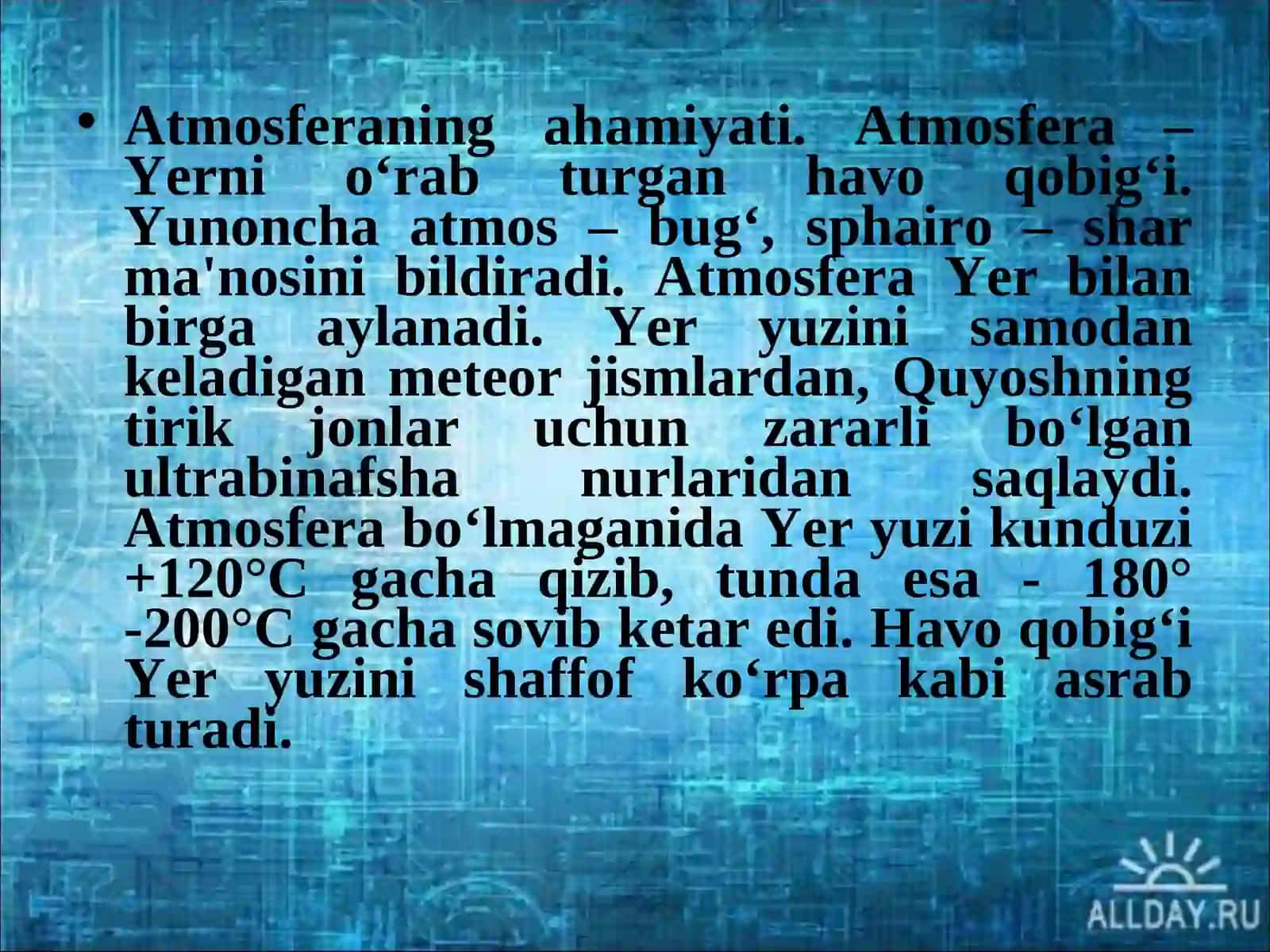 Atmosferaninig tuzilishi 2