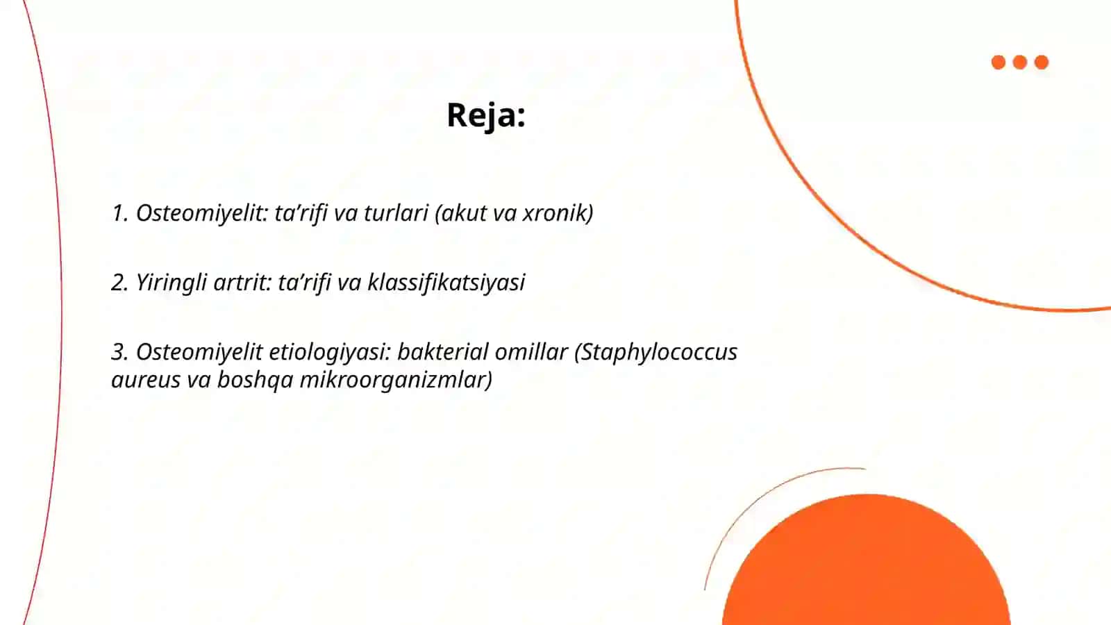 Osteomiyelit va yiringli artrit: etiologiyasi, patogenezi. Kaft flegmonasi 2
