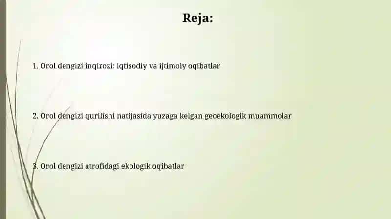 Orol Dengizining Geoekologik Muammolari 2