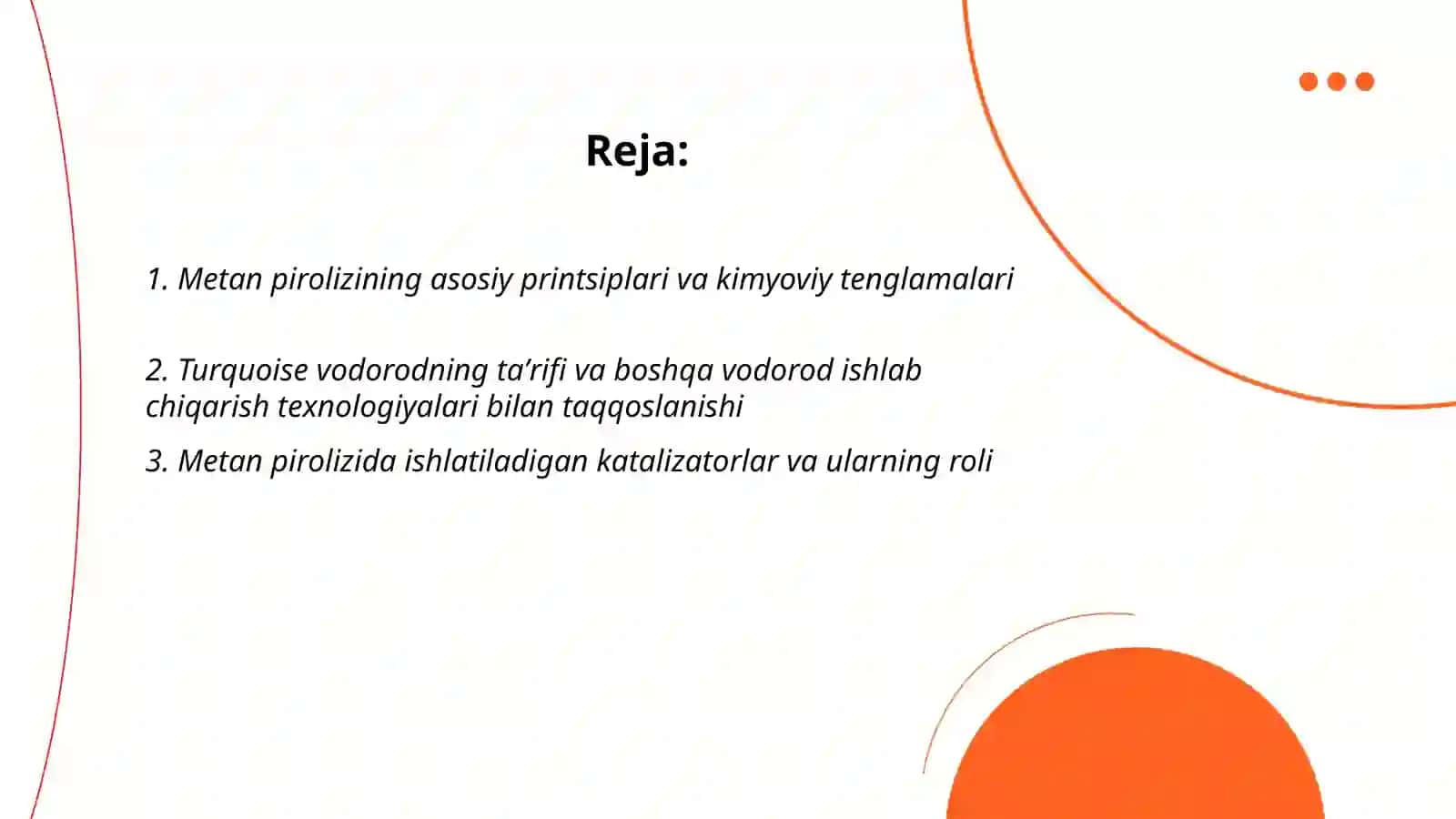 Metan pirolizi — turquoise vodorod ishlab chiqarish texnologiyasi 2