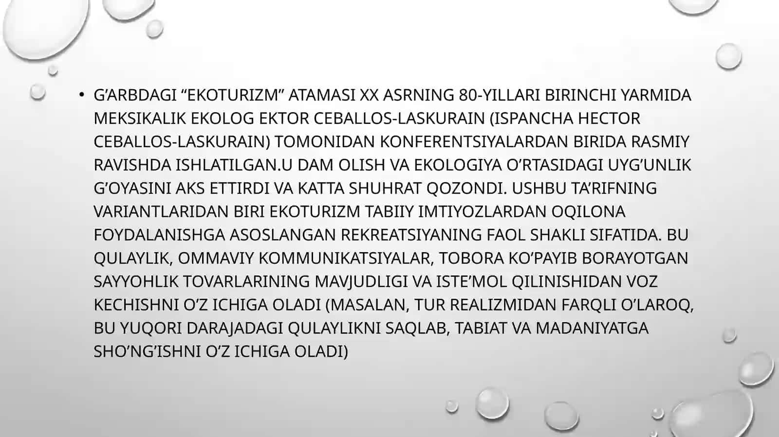 Ekoturizmning ilmiy metodik nazariy asoslari. 2