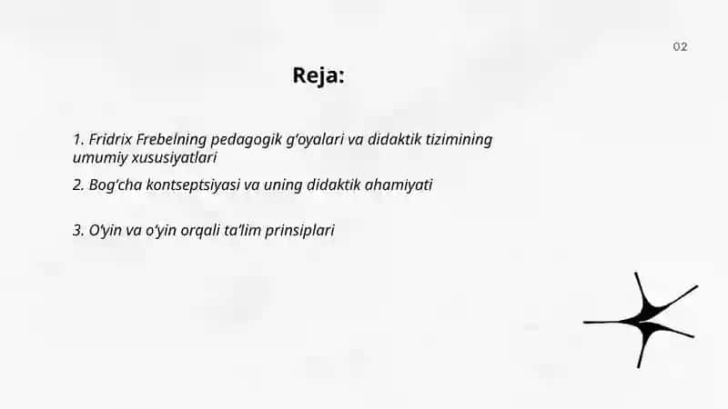 Fridrix Frebelning didaktik tizimi 2