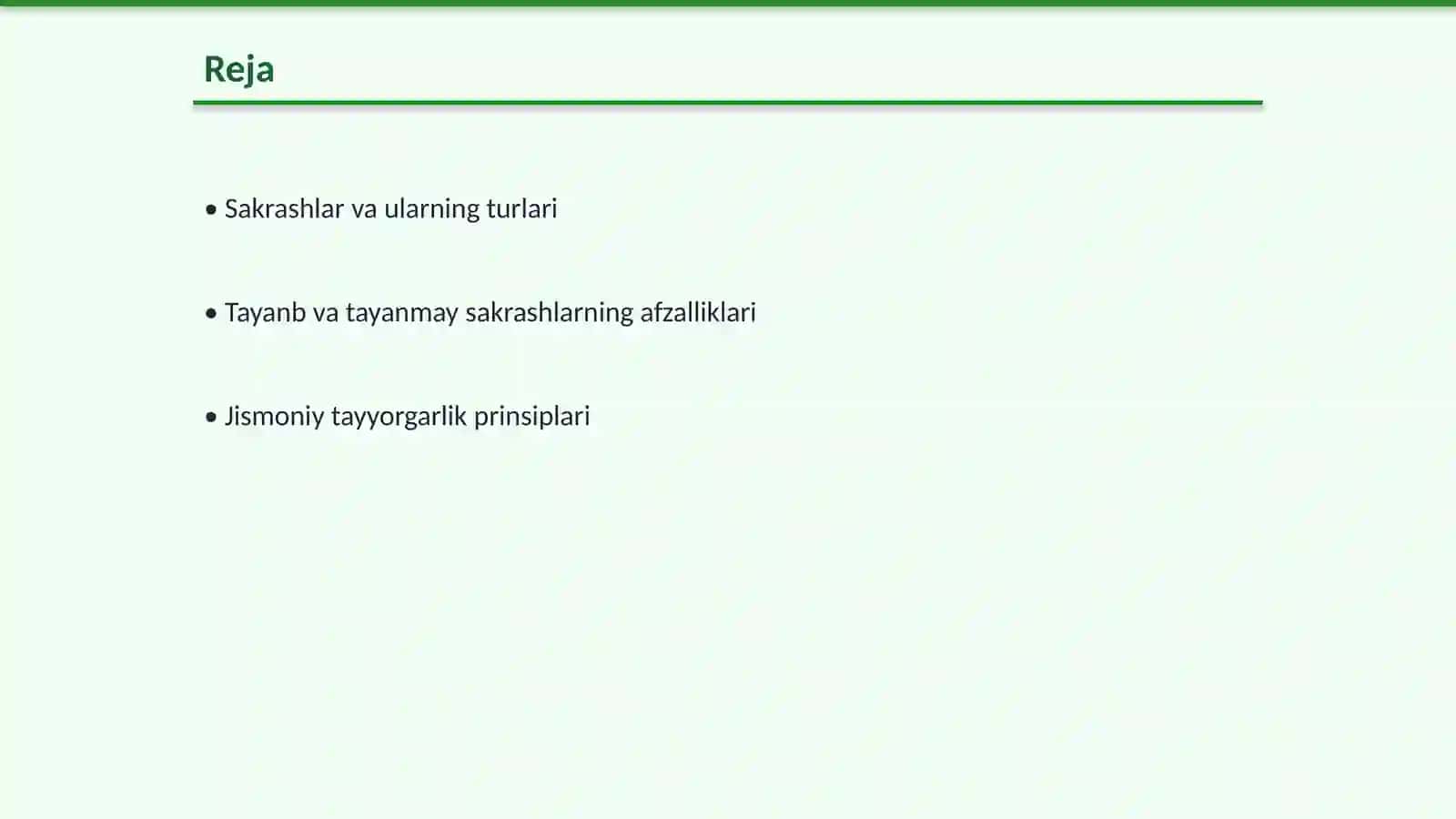 Sakrashlar va ularning turlari 2