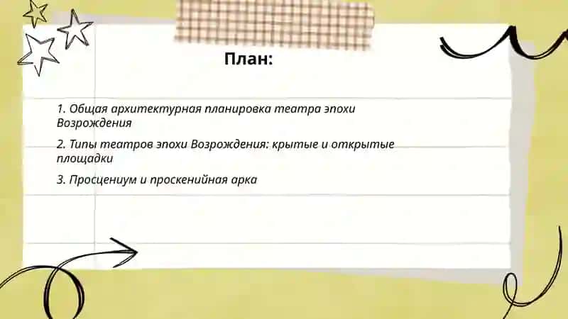 Строение театра Эпохи Возрождения 2