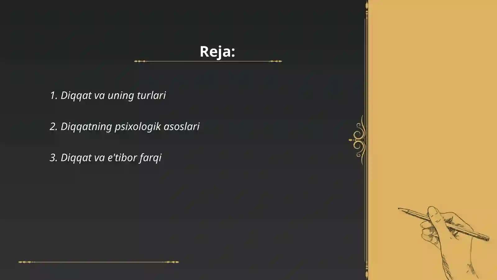 Diqqatning turlari 2