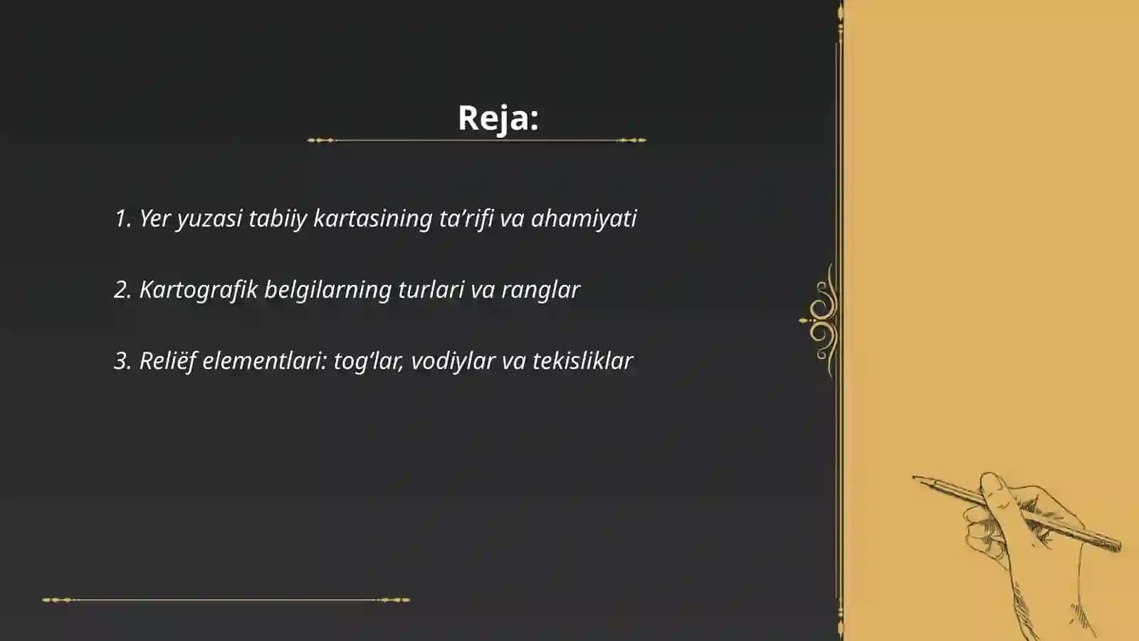 Yer yuzasi tabiiy kartasi 2