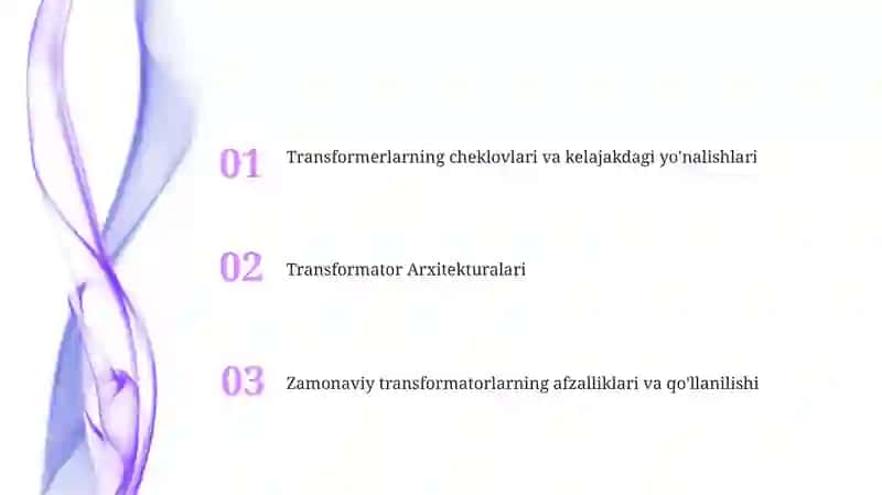 Zamonaviy transformatorlar 2