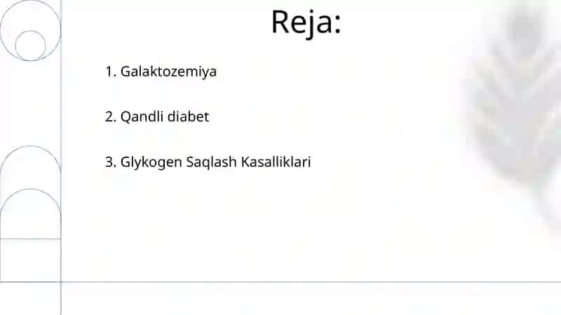 Uglevodlar almashinuvi boshqarilishining buzilishlari 2