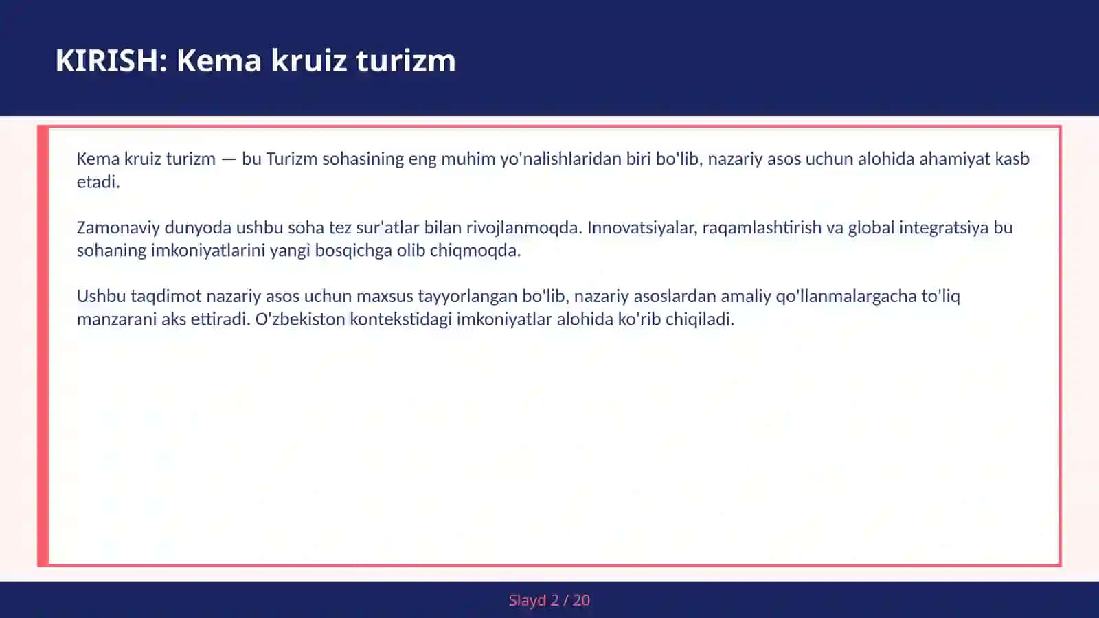 Kema kruiz turizm 2