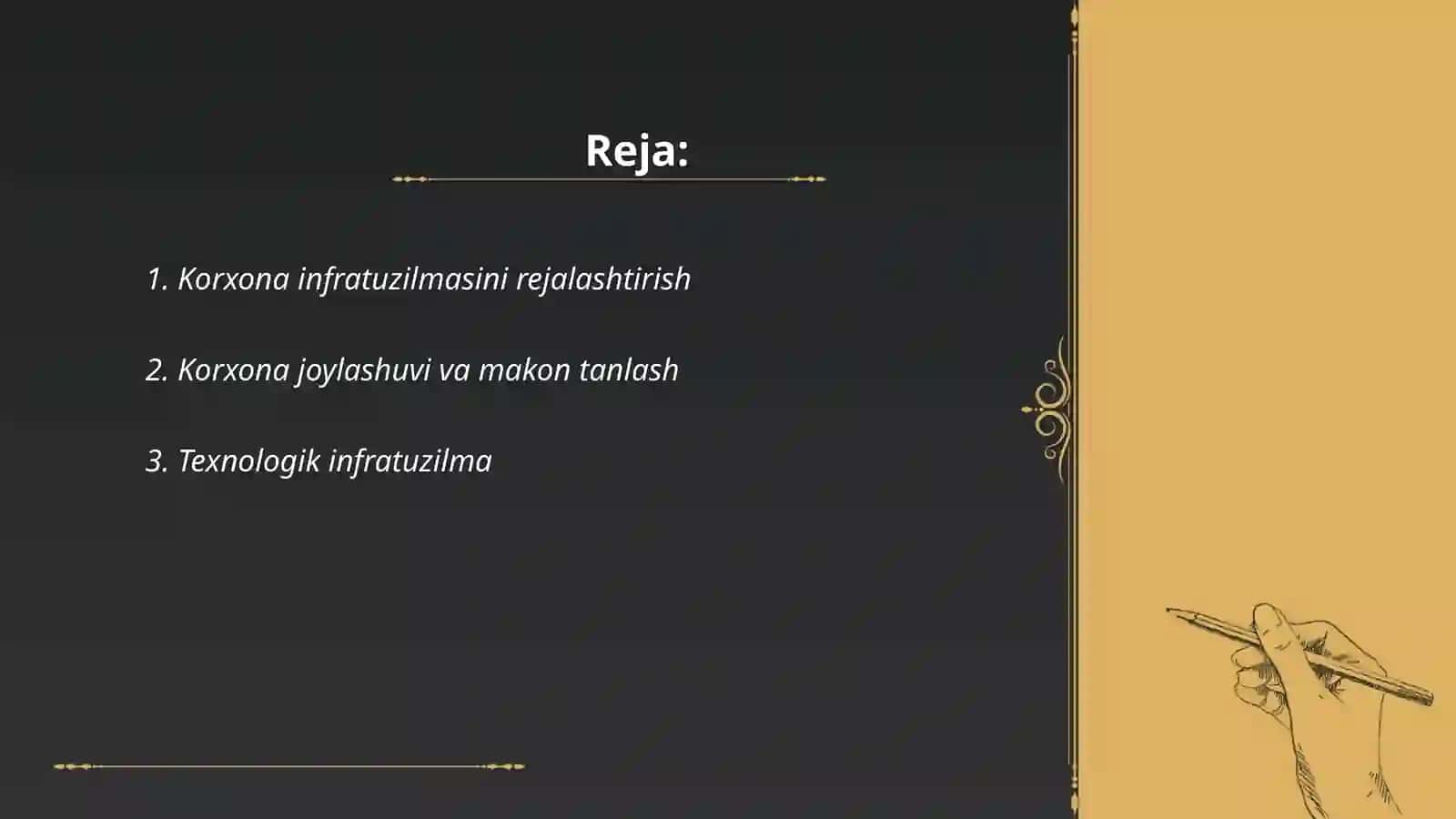 Korxona infratuzilmasi 2