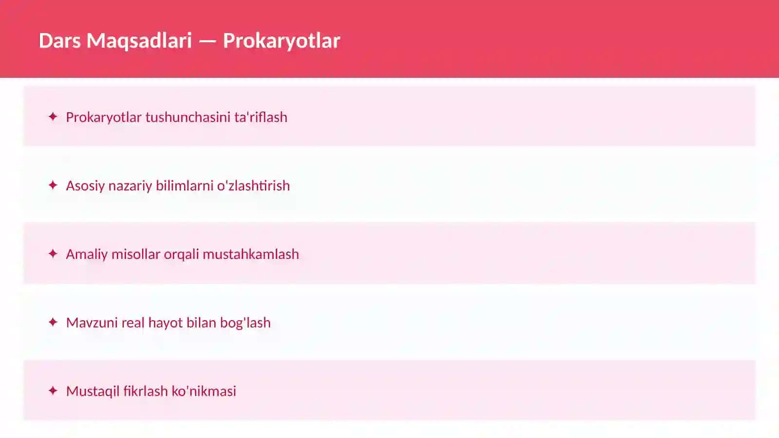 Hujayra tuzilishi 2