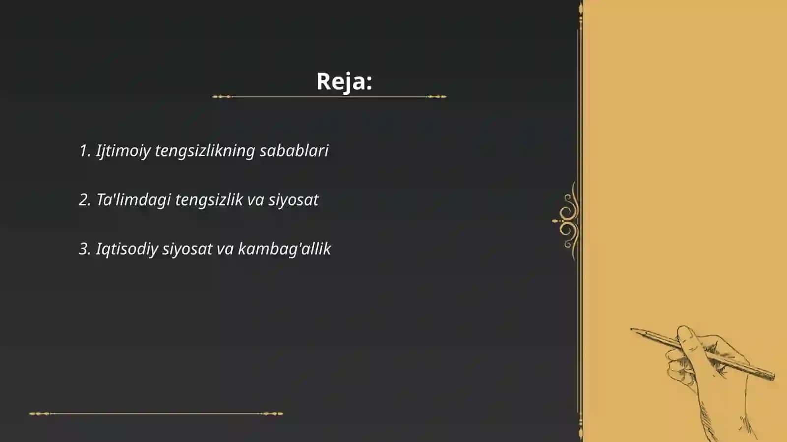 Ijtimoiy tengsizlik va siyosat 2