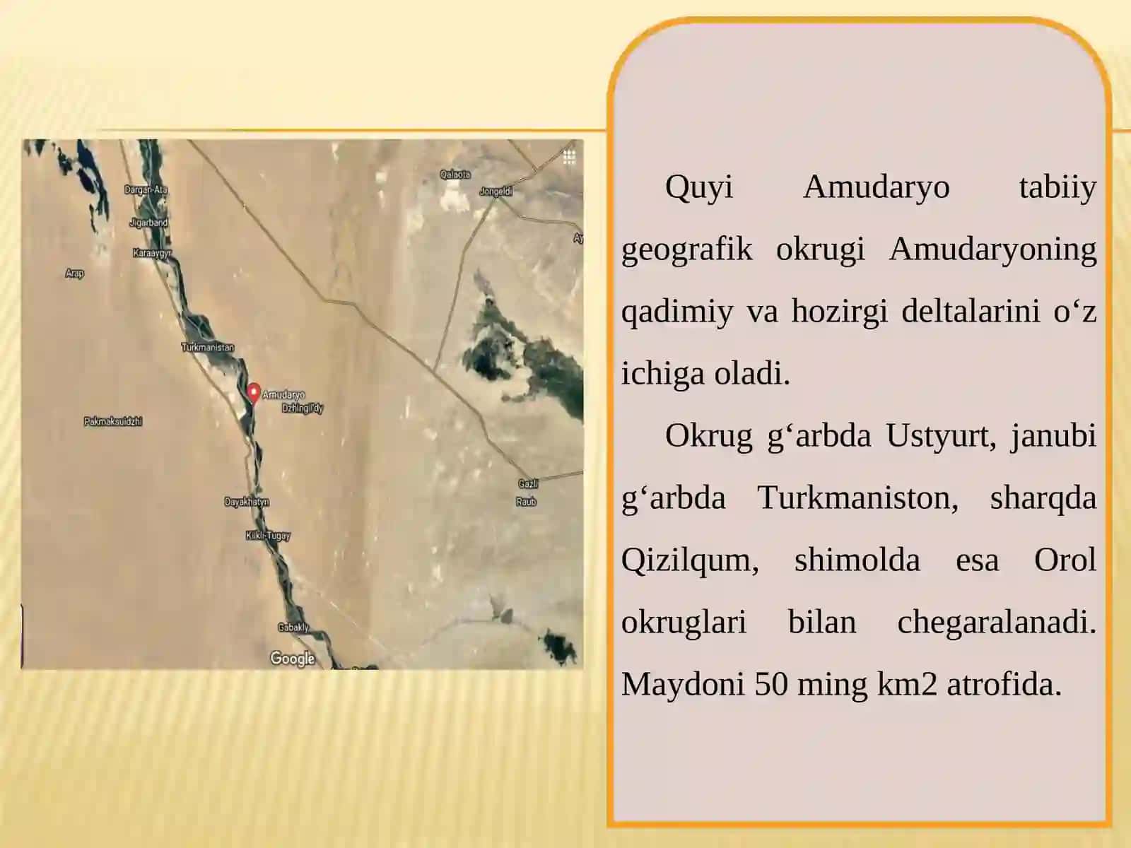 Quyi Amudaryo tabiiy geografik okrugi 2