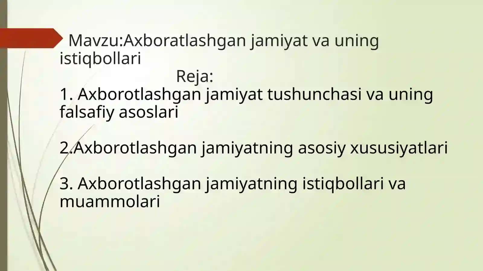 Axborotlashgan jamiyat 2