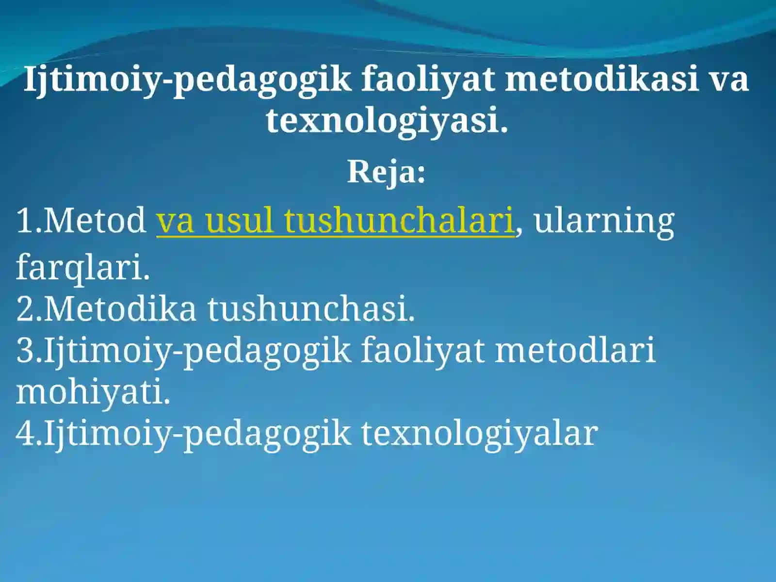 Metod va usul tushunchalari, ularning farqlari 2