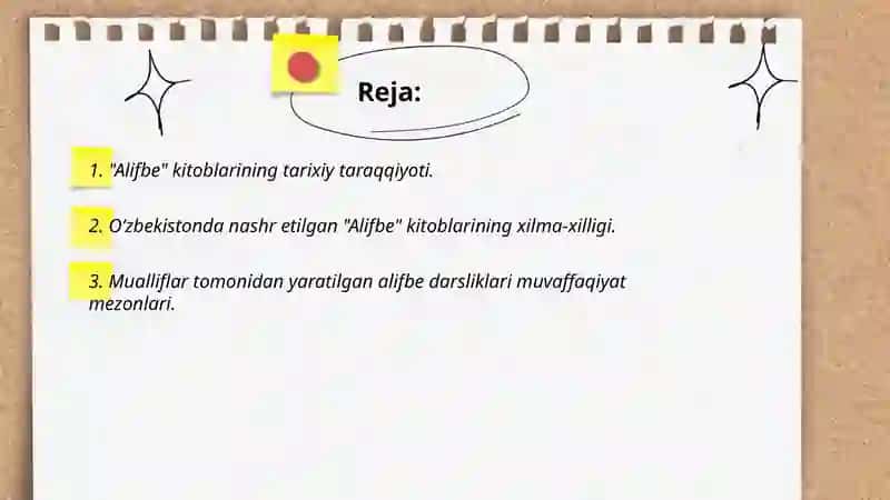 "Alifbe" va "Yozuv Daftarlari" qiyosiy-tanqidiy tahlil 2