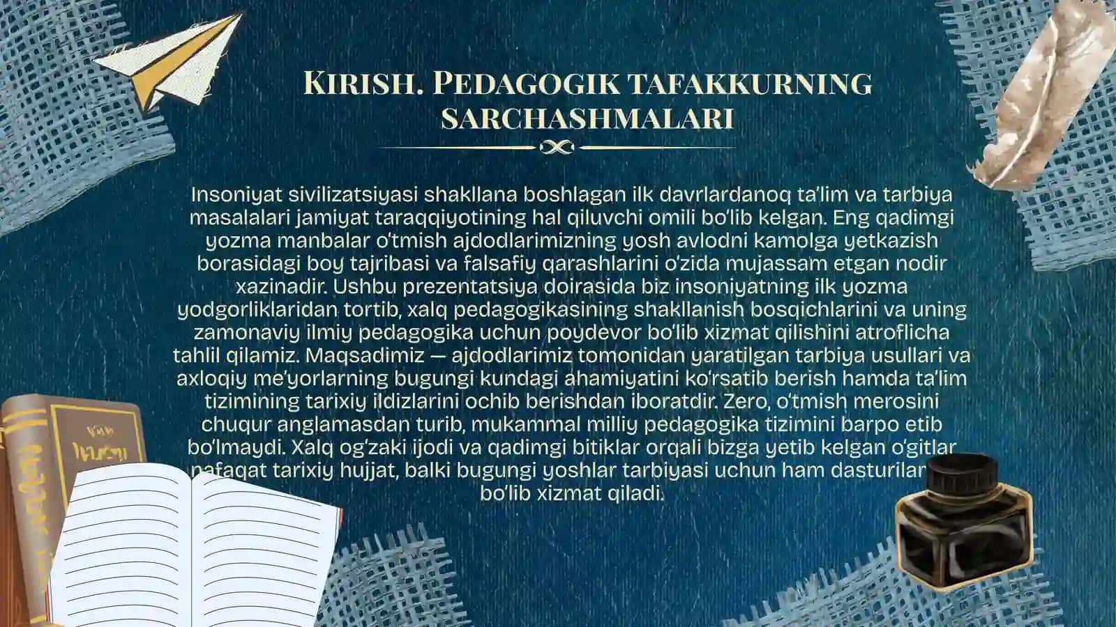 Qadimgi yozma manbalardagi ta'lim-tarbiya oid fikrlar 2