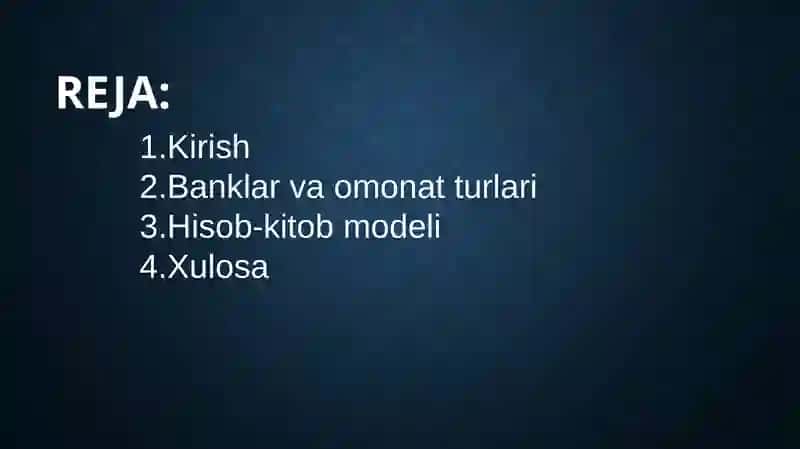 Omonat mahsulotlarining qo‘shimcha daromad modeli 2