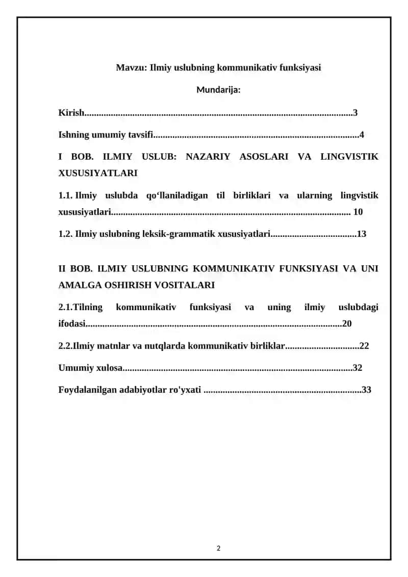 Ilmiy uslubning kommunikativ funksiyasi 2