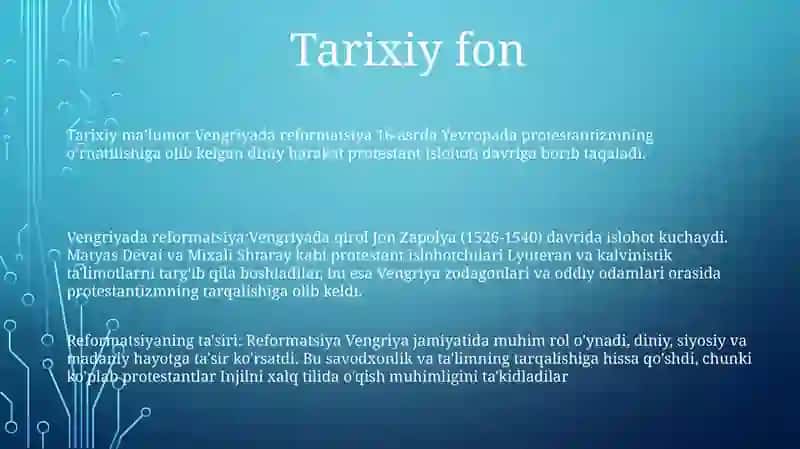 Vengriyada Reformatsiya 2