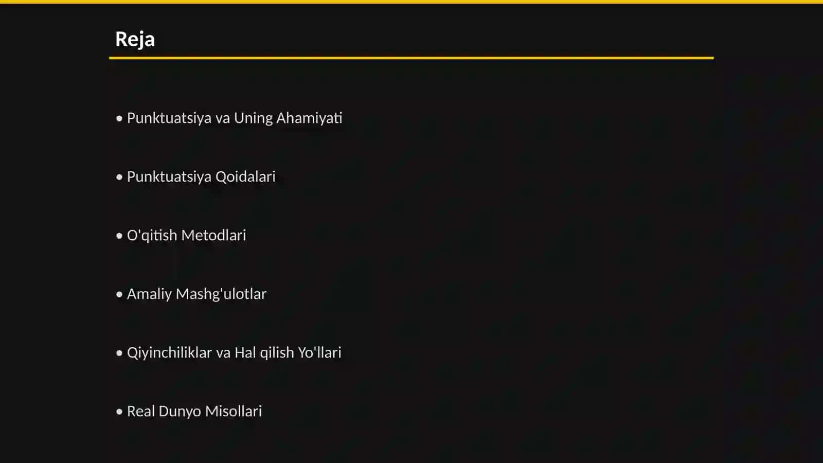 Punktuatsiya O'qitish Metodikasi 2