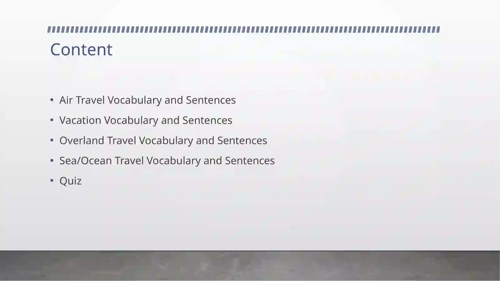 Travel Language 2