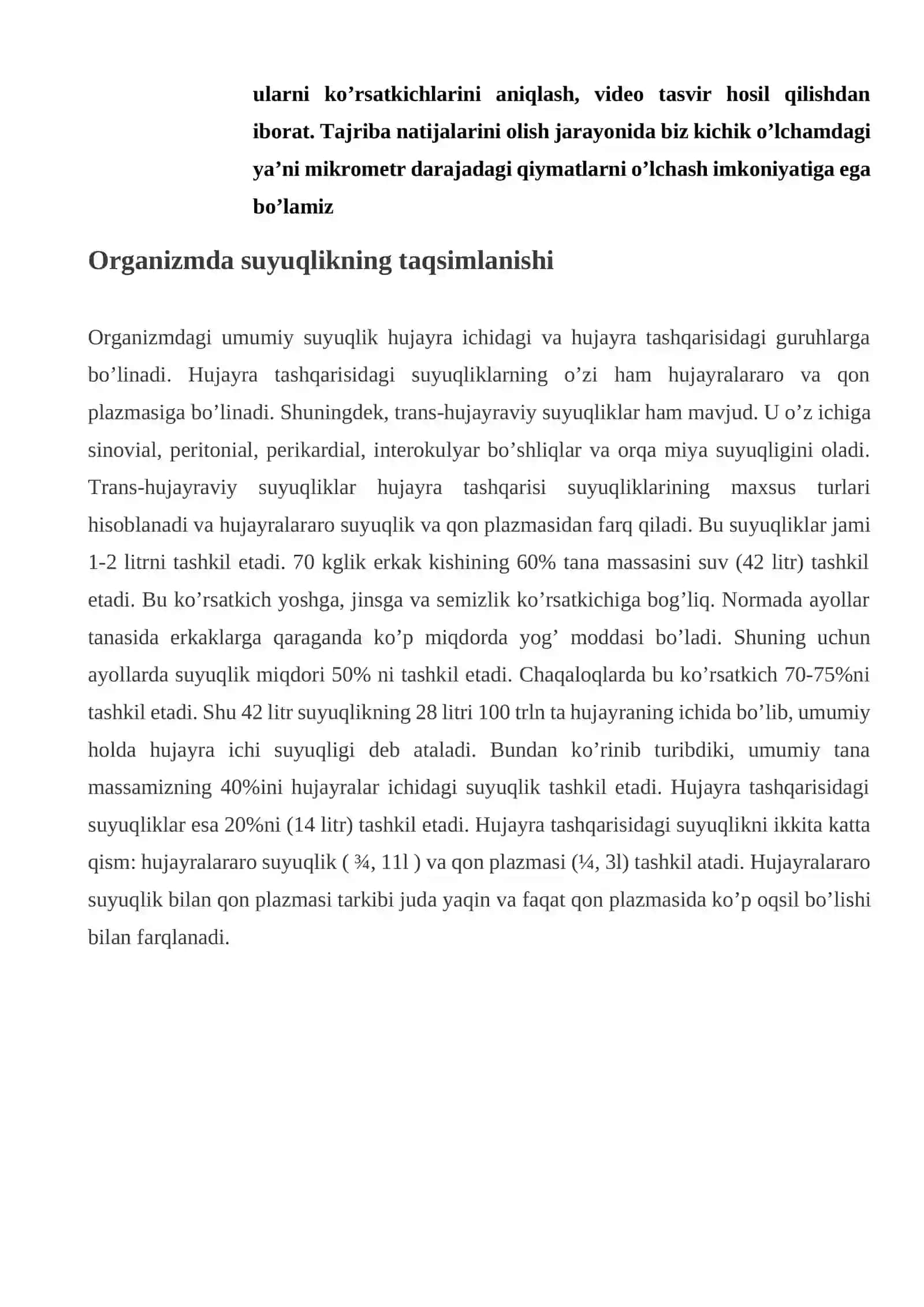 Suyuqlikning turlari va uning asosiy fizik xossalar 2