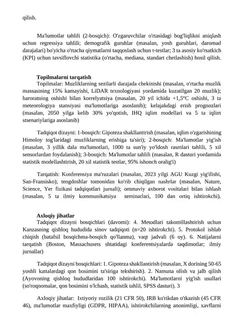 Tadqiqotni loyhalash bosqichalari 2