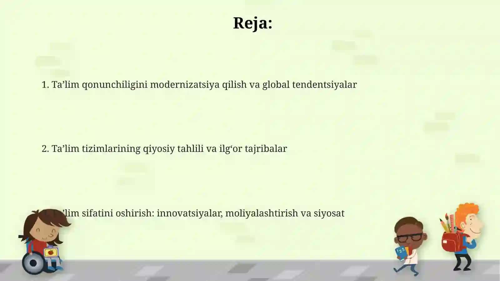 Ta'lim Qonunchiligi Modernizatsiyasi 2