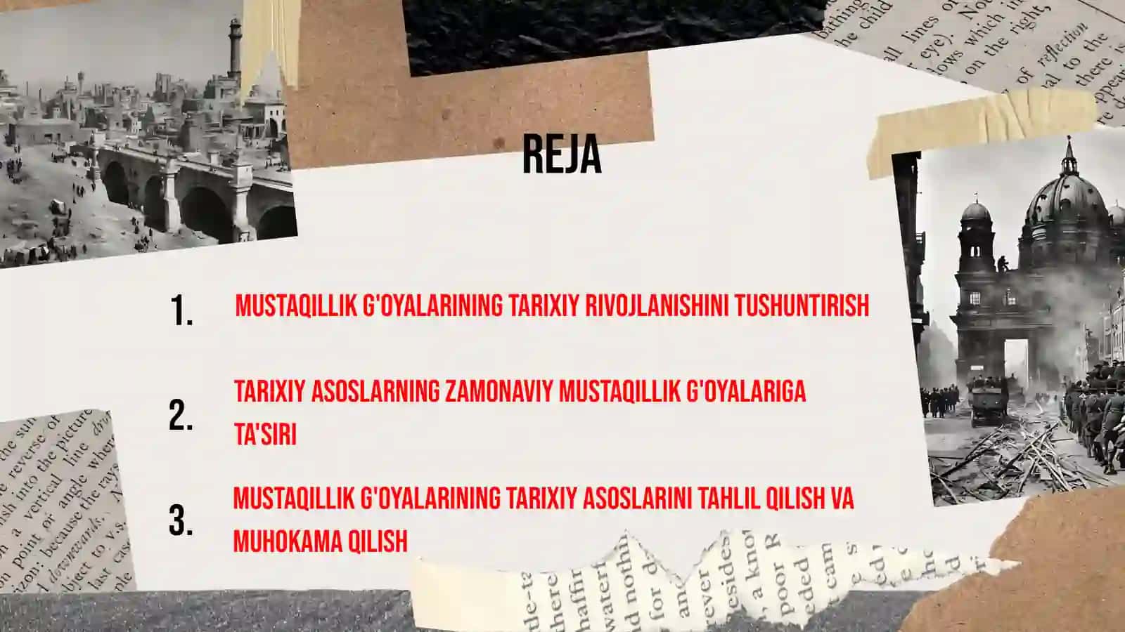 O'ZBEKISTONDA MUSTAQILLIK G'OYALARINING TARIXIY ASOSLARi 2