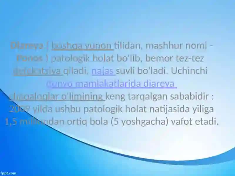Diareyasindromibilankechadigankasalliklar 2