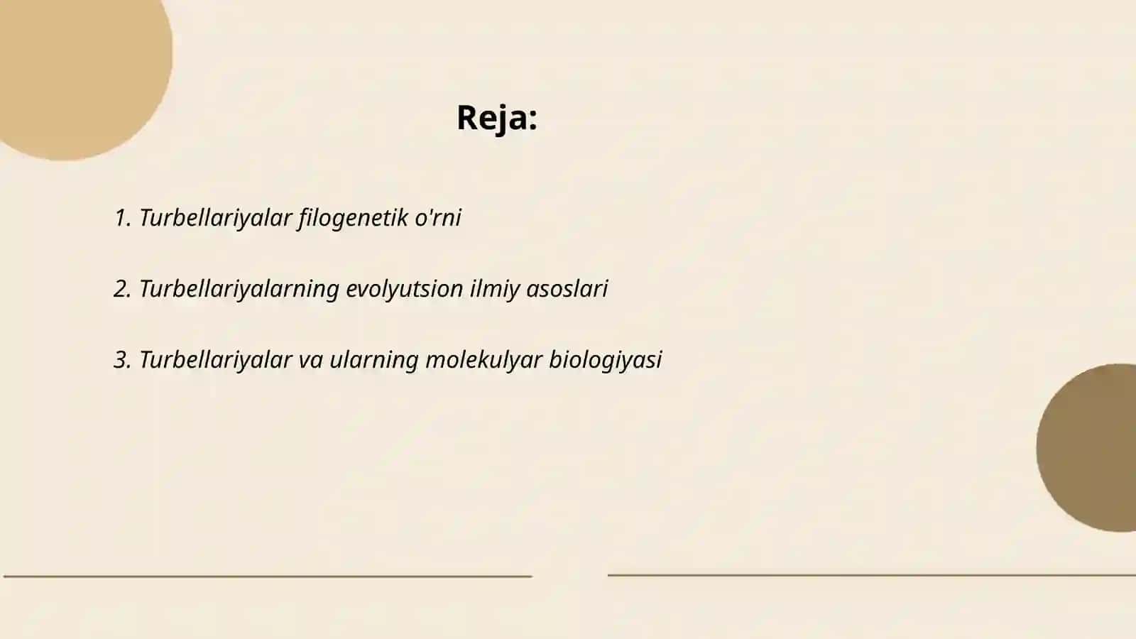 Turbellariyalar filogeniyasi 2